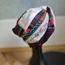 turban w uniwersalnym rozmiarze niezwykle ciekawy szyty z różnego rodzaju folk czapki etno