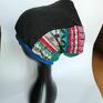 czapka turbanowa etno boho patchwork. Folk