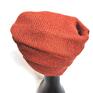 czapki: Turban wiosenny rudy obwód uniwersalny, zwraca uwagę, polecane duszom twórczym etno