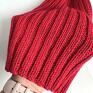 zimowa helli 100% baby 16 czerwony - merynosa czapka damska merino wool