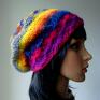 czapki: Multikolor - kolorowa modna