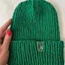 pomysł na święta prezent na czapka bloo zielona handmade świateczne prezenty zimowa