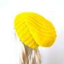 żółta czapka unisex krasnal czapeczka