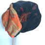 czapka turbanowa boho patchwork - box T1. Etno