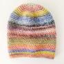 Lucky Hat ciekawe zimowa czapka kolorowa beanie na zimę ręcznie ręcznierobiona