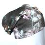 Ruda Klara: czapka z francuskiego materiału malowana - prezent szara