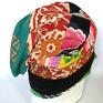 Ruda Klara smerfetka boho turban recycle czapka długa