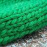 Gruba czapa UNISEX w kolorze trawiastej zieleni. Wydziergałam ją z dobrej gatunkowo 100% mięsistej wełny. Czapki wełniana