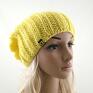 Barska prezent czapka żółta damska zima