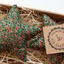 Art Anette upominek zawieszka z materiału gwiazdka komplet 3 szt dekoracje świąteczne choinka