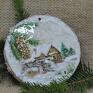 bombka - jeż / jeżyk dekoracje świąteczne plaster brzozy