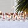pomysł na święta prezent srebrne zestaw 5 nietuzinkowych bombek butelek z subtelnym charmsem bombki na choinkę dekoracje świąteczne