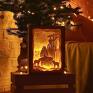 pod choinkę prezent szopka bożonarodzeniowa lampka nocna, przestrzenna dekoracje świąteczne boże narodzenie