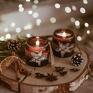 święta upominki Zestaw świec sojowych o świątecznym zapachu na prezent - świeca sojowa pod choinkę