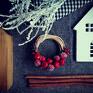 Wooden Love pomysł na upominki Mini choinka dekoracje świąteczne wianek