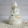 Vairatka Handmade pomysły na prezenty na święta boże narodzenie choinka biało złota dekoracja
