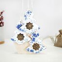 Ceramiczne ozdoby świąteczne Choinki - zima (komplet 3)