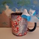 Ceramiczny kubek dekoracyjny na Mikołajki - Ilolawo handmade