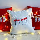 Personalizowana Poduszka Świąteczna z motywem skarpet