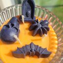 Boo! Świeca sojowa dwuwarstwowa handmade Halloween