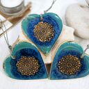 Duże ceramiczne serce - laguna