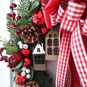 Wianek świąteczny Drewniane domki