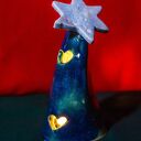 Ceramiczny lampion latarenka świąteczna