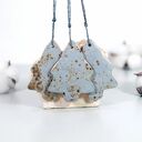 Ceramiczne choinki - zestaw 3 ozdób choinkowych