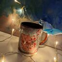 Ceramiczny kubek dekoracyjny na Mikołajki - Ilolawo handmade