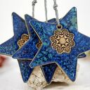 Gwiazdki niebo - ceramiczne ozdoby choinkowe