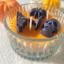 Boo! Pomarańczowa świeca sojowa na Halloween
