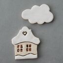 DOMEK I CHMURKA - magnesy ceramiczne