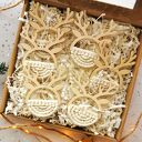 Makramowe ozdoby na choinkę - renifery | Zestaw ozdób