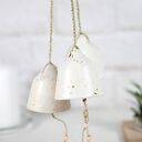Ceramiczne dzwonki choinkowe - śnieg