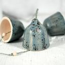 Ceramicznych dzwonki choinkowe - ozdoba wisząca (zestaw 3 szt.)