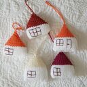 zawieszki domki - 3 sztuki