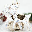 Ceramiczny renifer - ręcznie malowana zawieszka na choinkę
