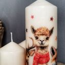 Świeca dekoracyjna 20 cm zwierzęta w swetrach