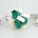 Świąteczne rękawice - ceramiczne ozdoby choinkowe w turkusie