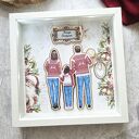 Ramka świąteczna - rodzina