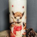 Świeca dekoracyjna 20 cm zwierzęta w swetrach