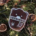 Miś szydełkowy pierniczek - ozdoba choinkowa handmade
