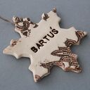 Gwiazdka z imieniem - zawieszka ceramiczna