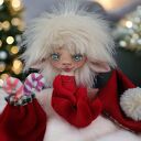 Elf Mikołajek e-piet - artystyczna lalka kolekcjonerska na Boże Narodzenie 