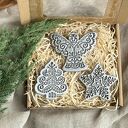 Zestaw zawieszek ceramicznych w stylu boho - 3 szt