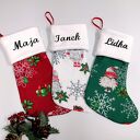 SKARPETA ŚWIĄTECZNA NA PREZENTY BIAŁA, Mikołajki