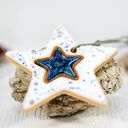 3 ceramiczne gwiazdki choinkowe - niebo