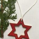 Zestaw 20 ceramicznych zawieszek na choinkę