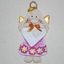 to lubię i w złocie i w różu -Anioł z dedykacją, z masy solnej