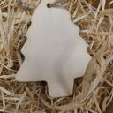 Turkusowa choinka ceramiczna - zawieszka świąteczna Wolna Chwila (9,5 cm)